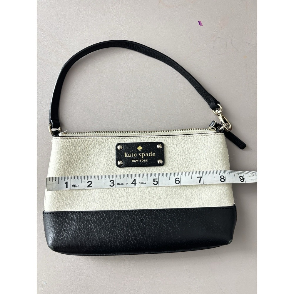 Kate Spade White Leather Clutch Purse 0228 - Picture 9 of 11